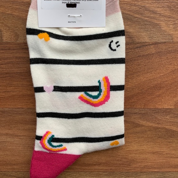 LOFT Striped Rainbow Socks - Picture 3 of 3